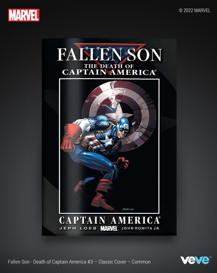 NFT project preview for VeVe - Marvel Digital Comics — Fallen Son: The Death of Captain America #2